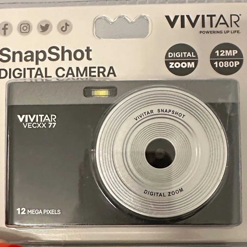 Vivitar VECXX 77 Digital Camera - Black